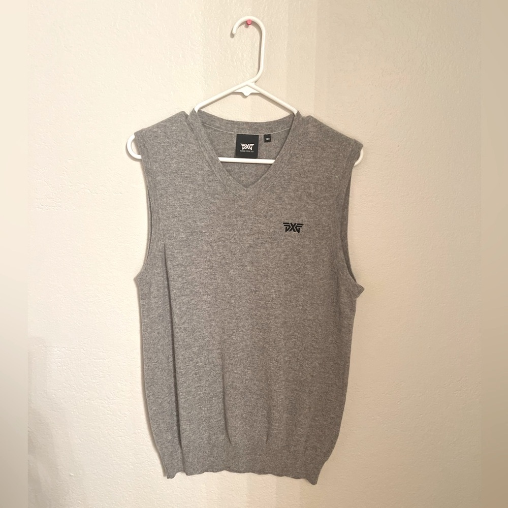 PXG Heather Gray V-Neck Sweater Vest